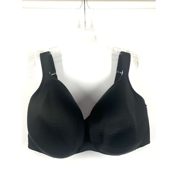 Cacique Other - Cacique Women's Lace Underwire Lightly Lined Balconette Bra Black Size 44F